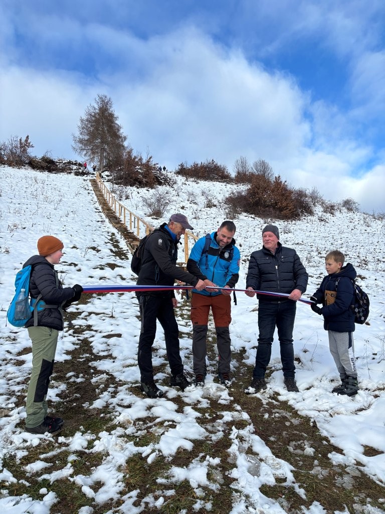 Otvoritev novega odseka pl. poti v Zavodnjah